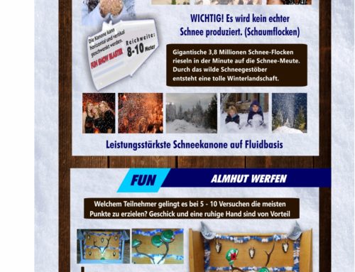 Schneekanone XXL + Almhut Werfen